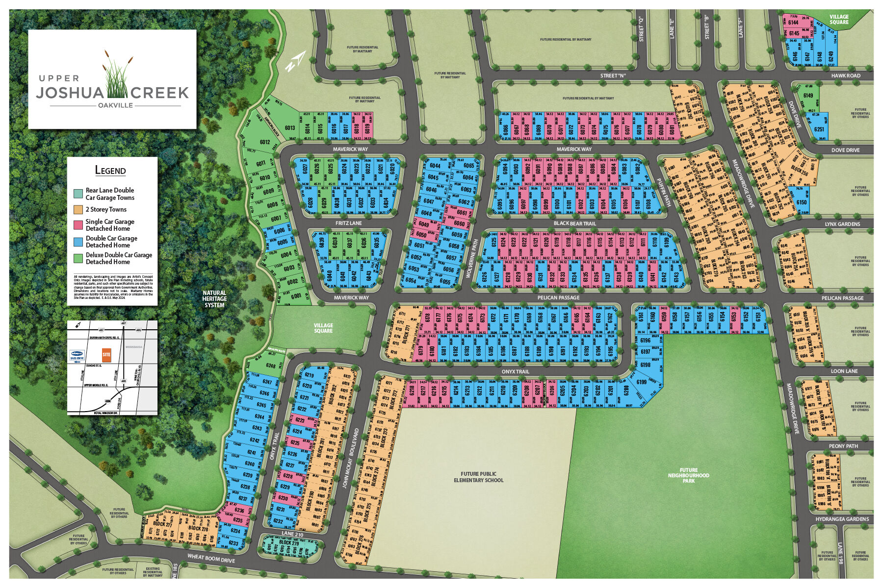 Upper Joshua Creek community layout